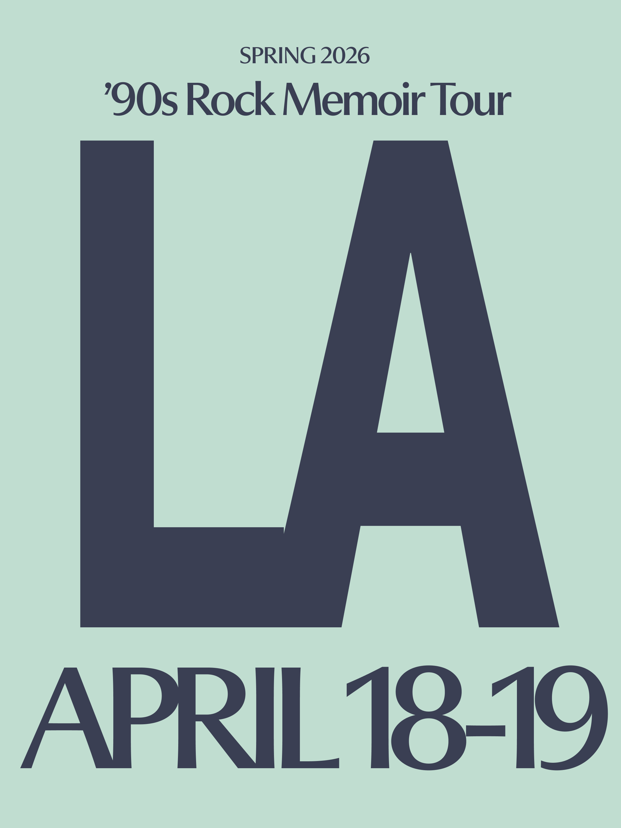 SECOND EVENT ADDED - Los Angeles, CA