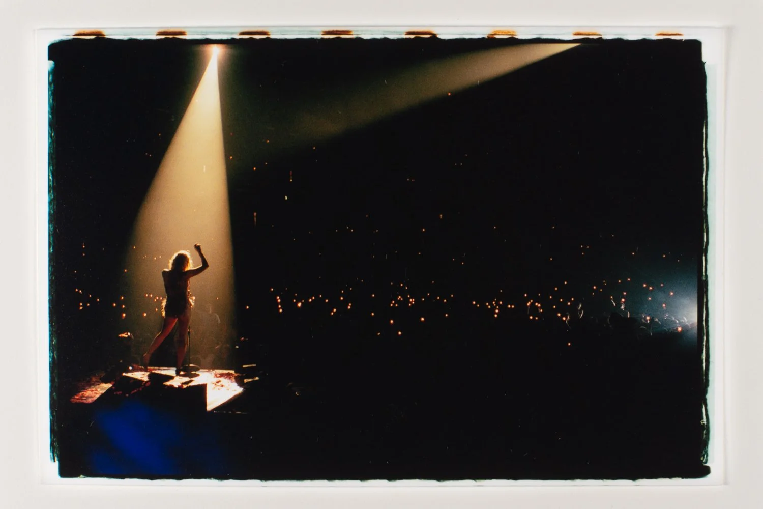 Courtney Love on stage with lighters, Beautiful Monsters Tour, USA, 1999.