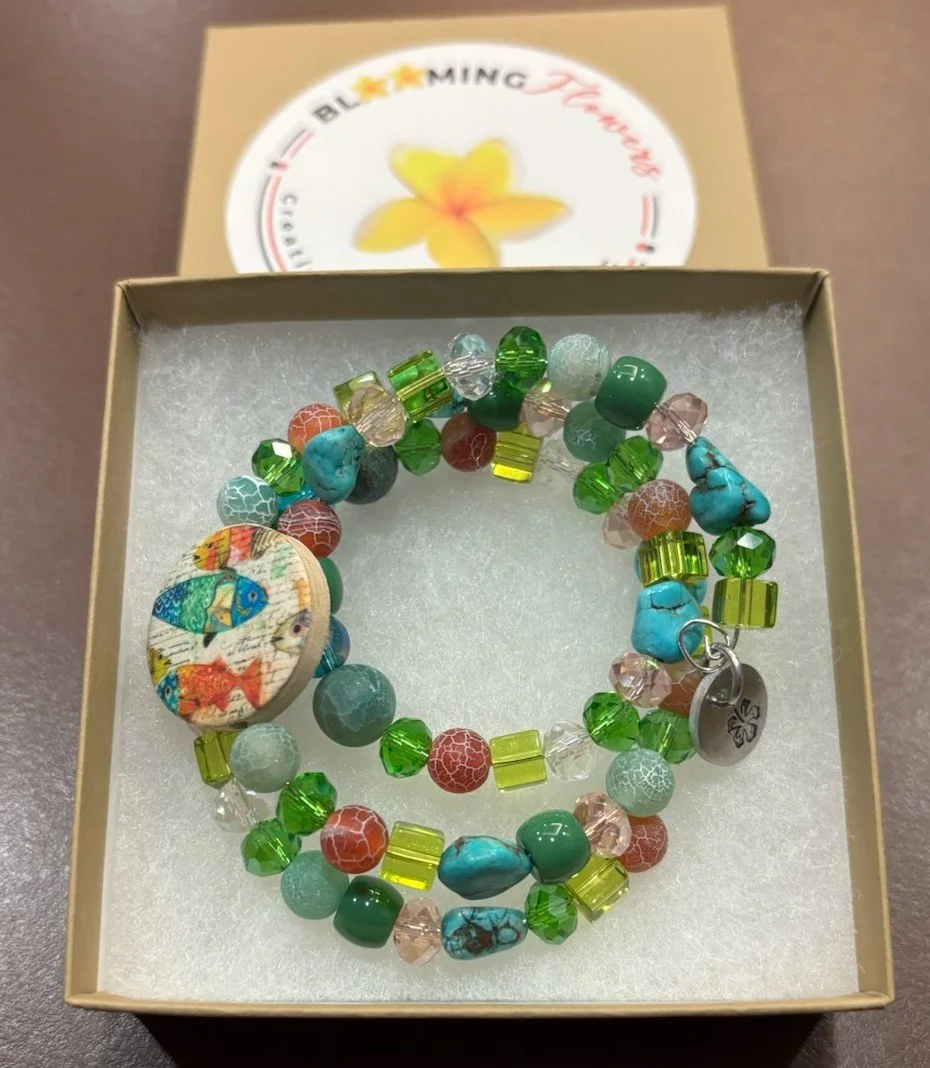 Blooming Wire Wrap Bracelet