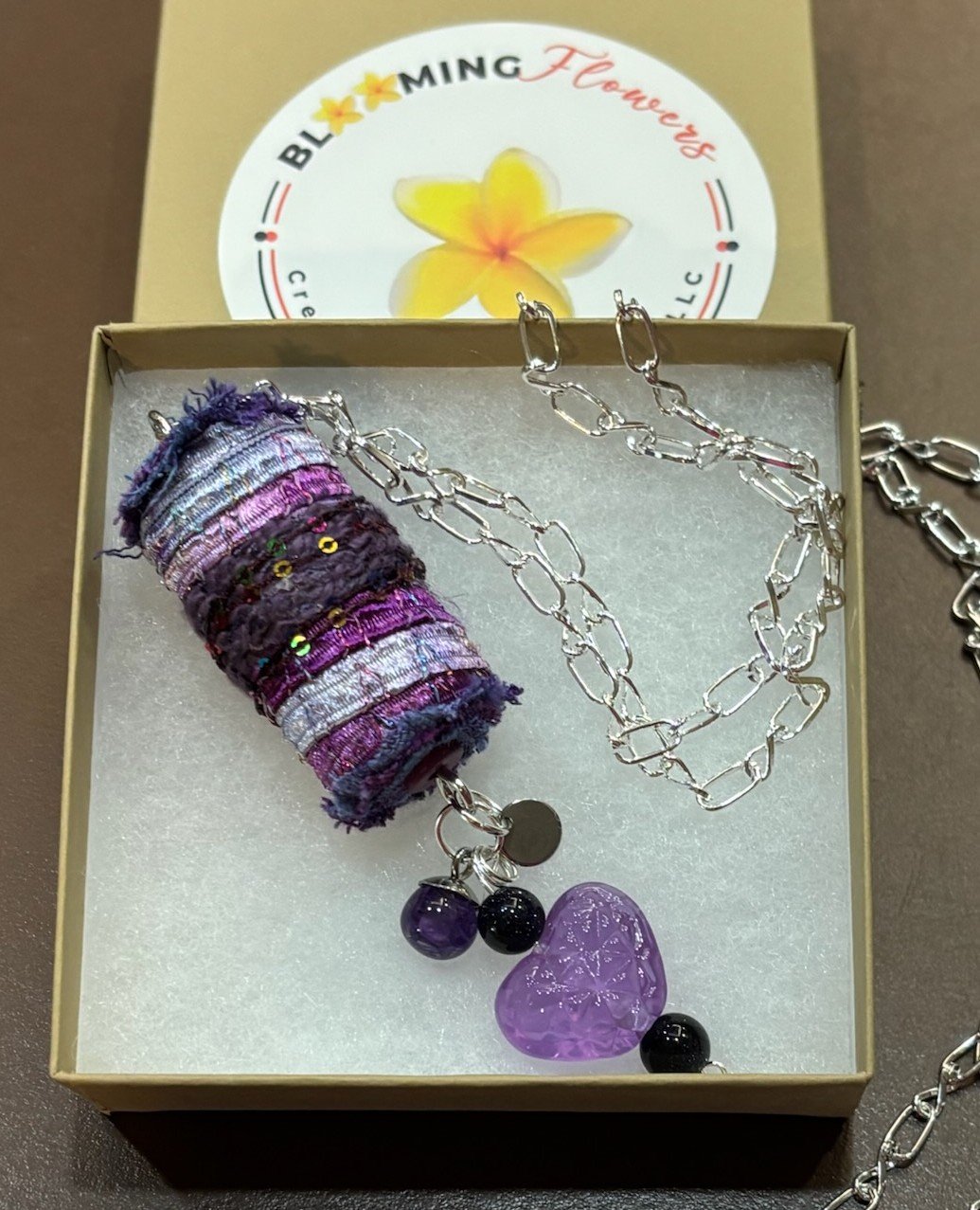 Blooming Textile Necklace