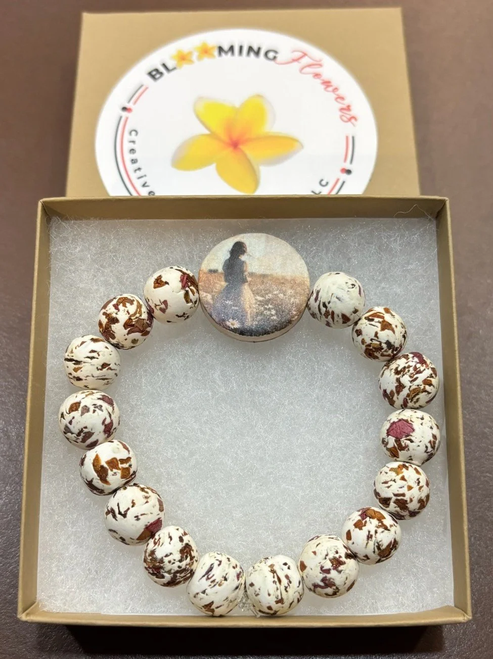 ROSE BEAD AND GIRL IN FLOWER FIELD BRACELET.jpg