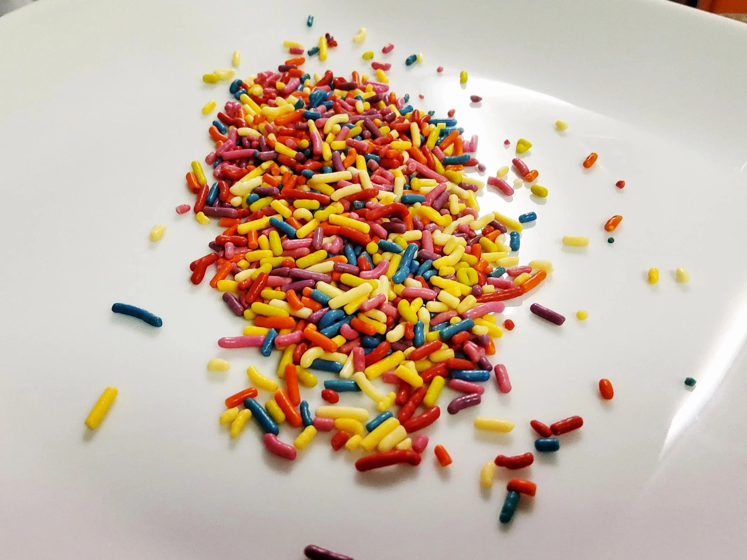 Dye-free funfetti sprinkles
