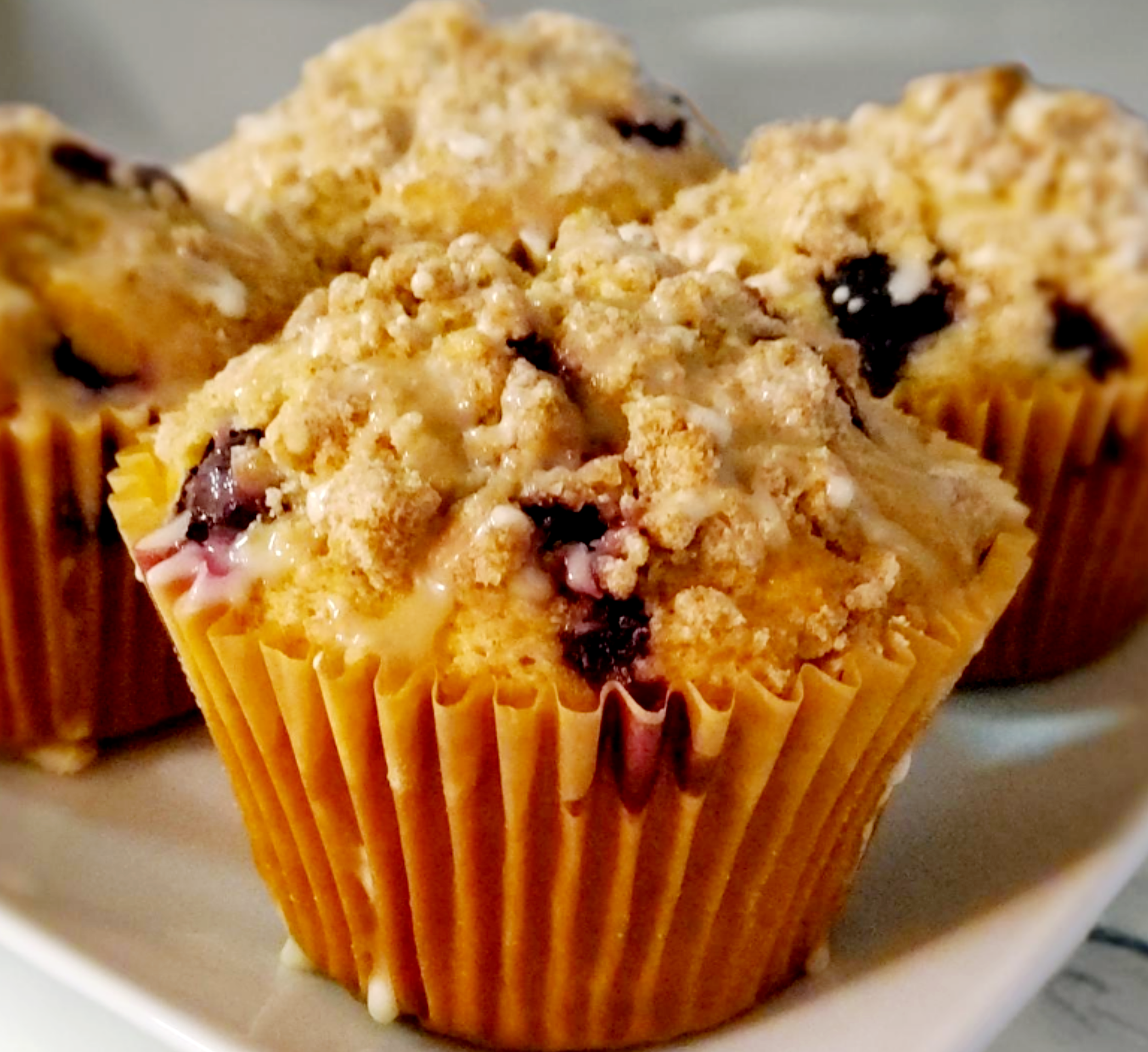 Plant-based blueberry muffins