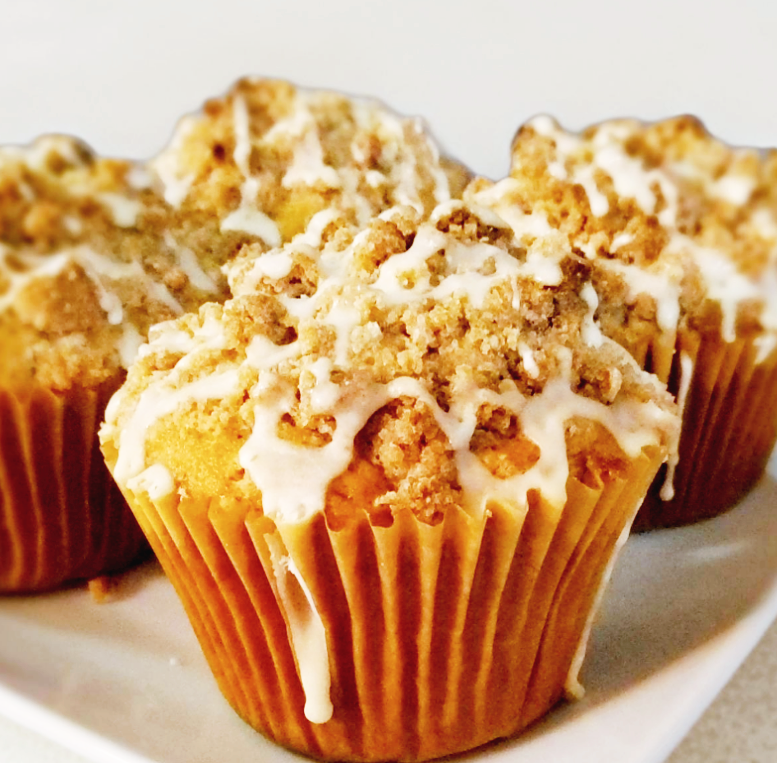 Plant-based coffee cake muffins