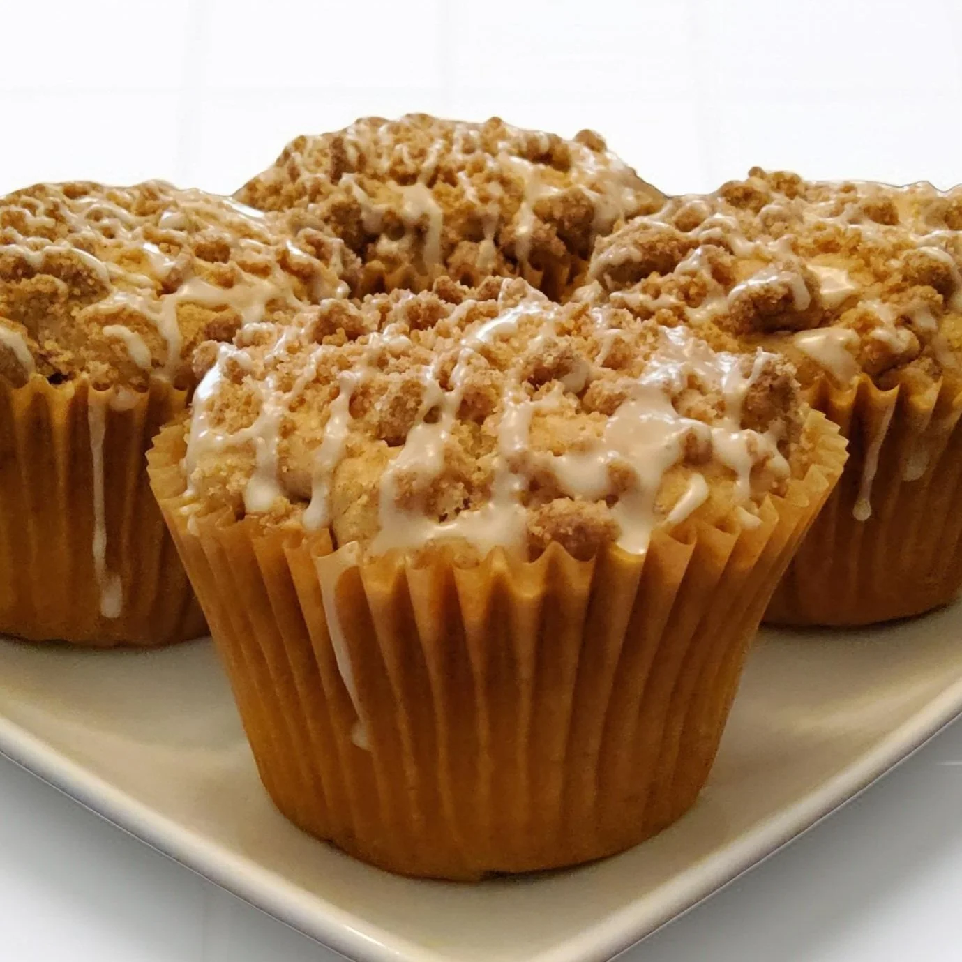 Plant-based and gluten-free coffee cake muffins