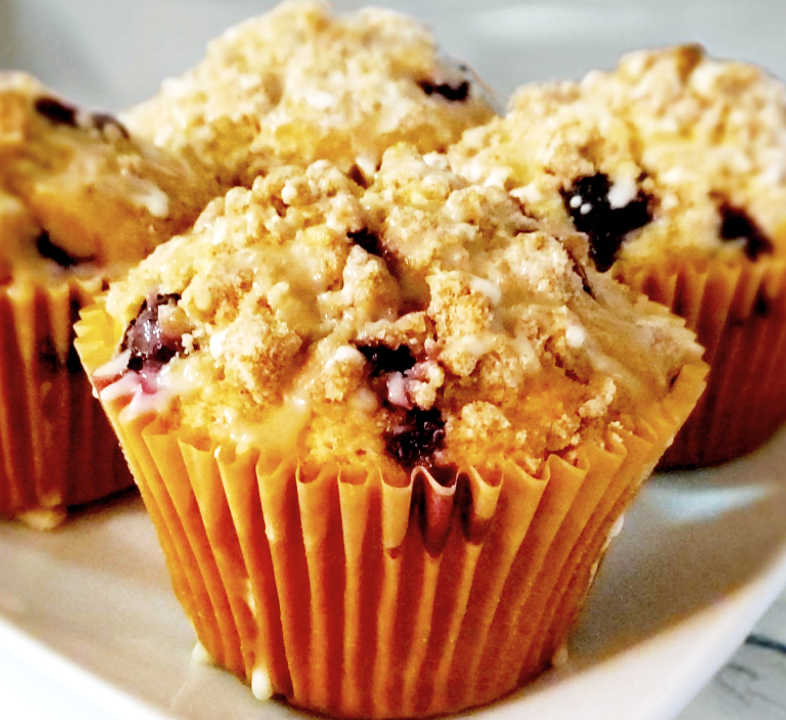 Plant-based blueberry muffins