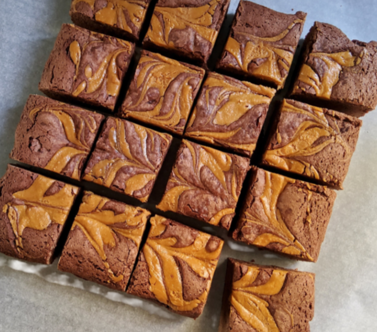 full batch plant-based peanut butter brownies