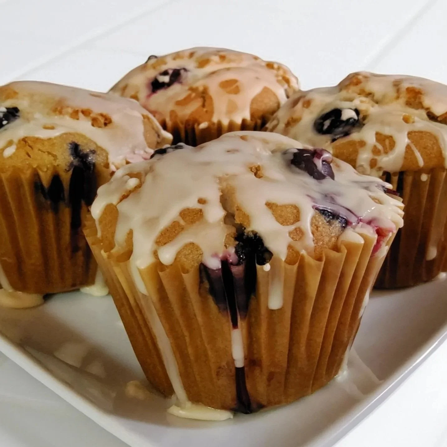 Plant-based and gluten-free blueberry muffins