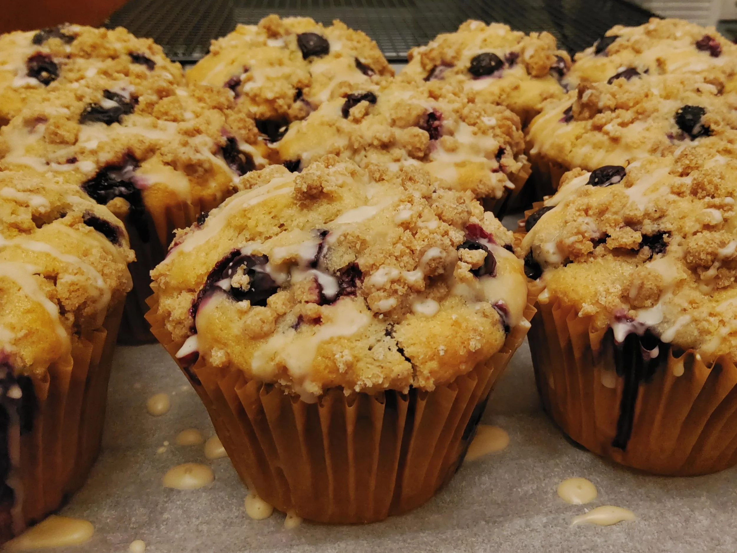 plant-based blueberry muffins