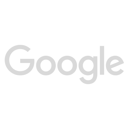 The Google logo in light gray on a white background.