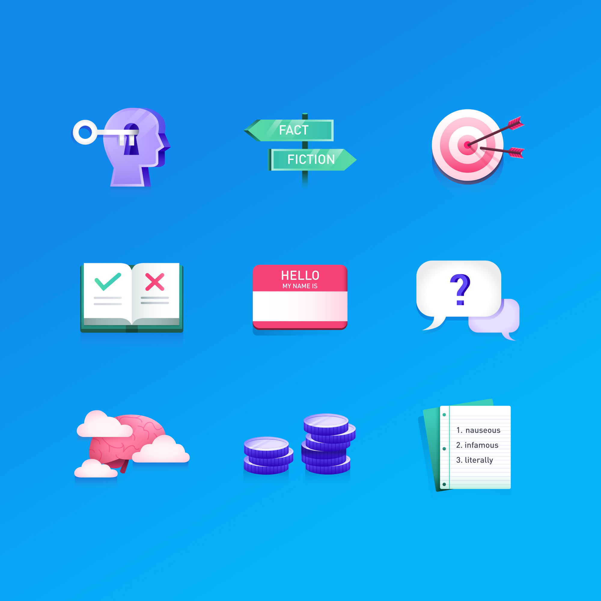 Elevate App Illustration Library