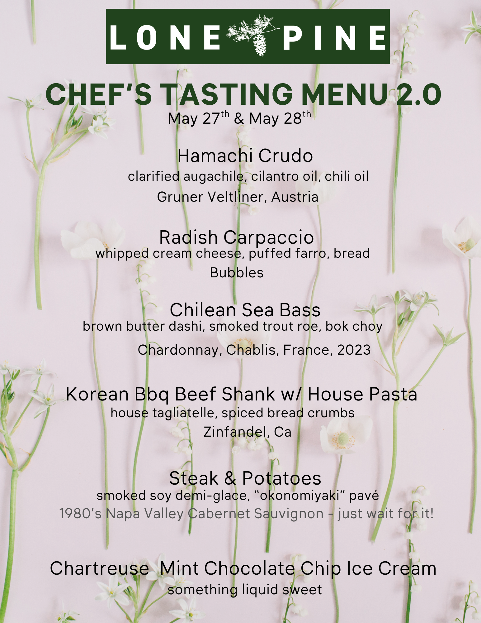 Lone Pine Chef's Table Event