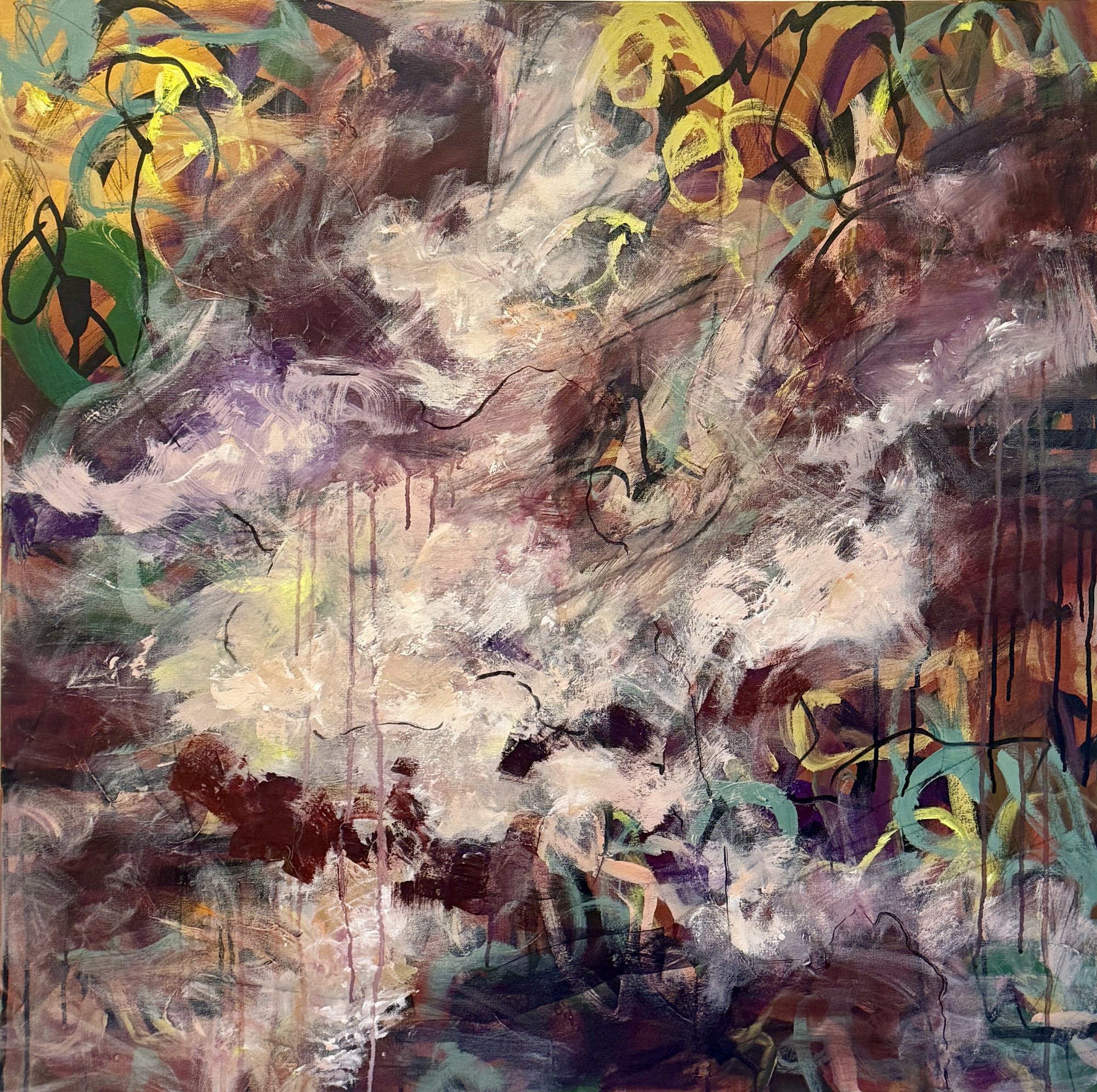Crossing Without Leaving 36x36 $3600