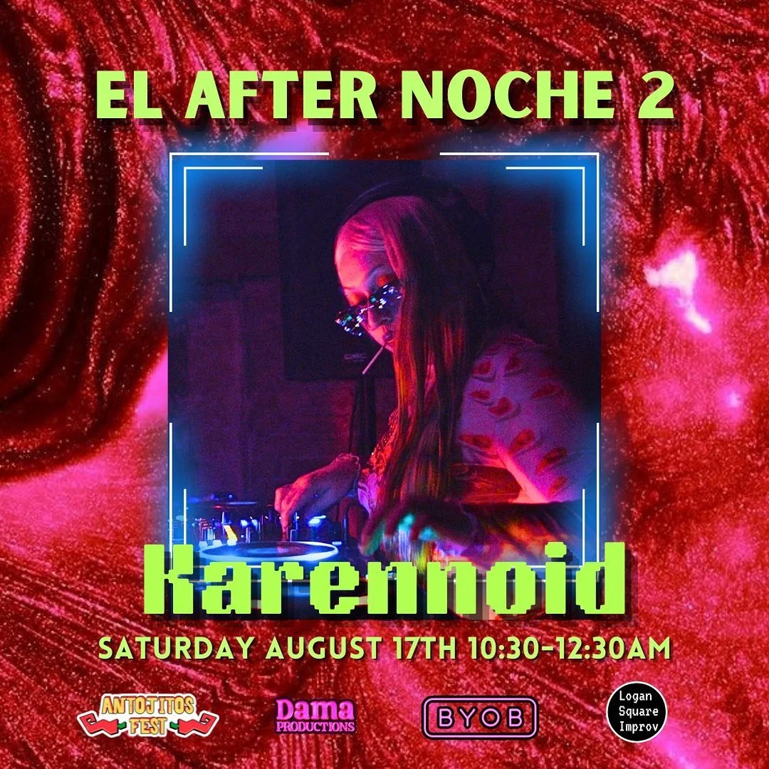 ⭐️ EL AFTER NOCHE 2 ⭐️
We have Karennoid as our DJ for the evening! Catch up with her at @karennoid ✨ ALSO THE SONG PLAYING IS AN ORIGINAL KARENNOID TRACK! 🔥🔥🔥 
We&rsquo;ll see you for the FREE party Saturday August 17th 10:30-12:30 am at @logansq
