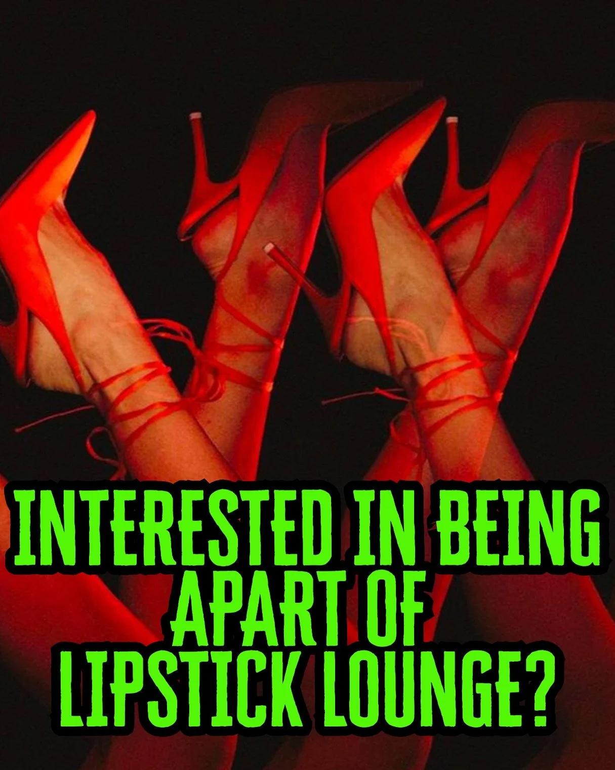 Do you want to be apart of Lipstick Lounge??
HERE IS YOUR CHANCE 💥

We are looking for volunteers to help us out with the night ✨ Every role is meant to be short, low lift, and designed allow you to enjoy the party! 

EACH VOLUNTEER GETS: 
⭐️ 2 TICK