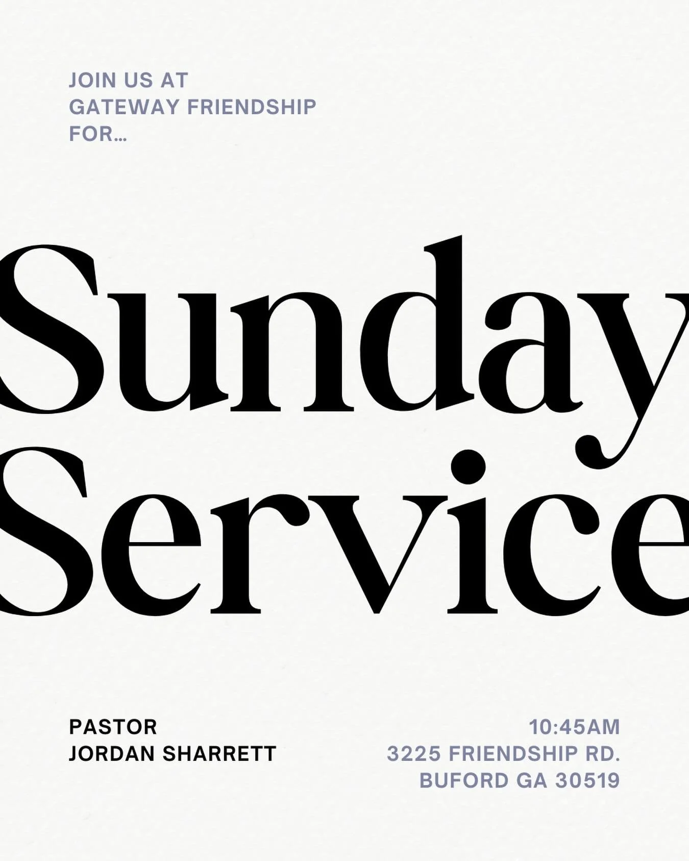 Gateway! We can&rsquo;t wait to see you tomorrow morning at 10:45 for another amazing Sunday!! ✨