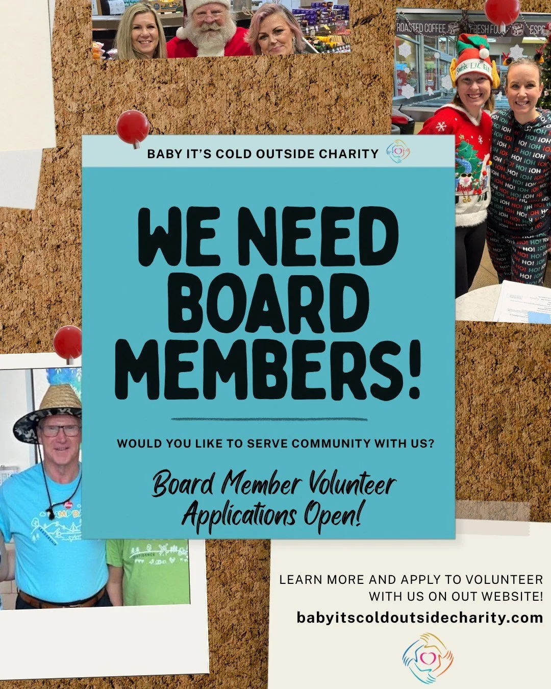 At Baby It&rsquo;s Cold Outside, we are passionate about supporting our communities by offering a hand up, not a handout. We believe in dignity, compassion, connection, and creating meaningful impact for individuals and families facing challenges.

W