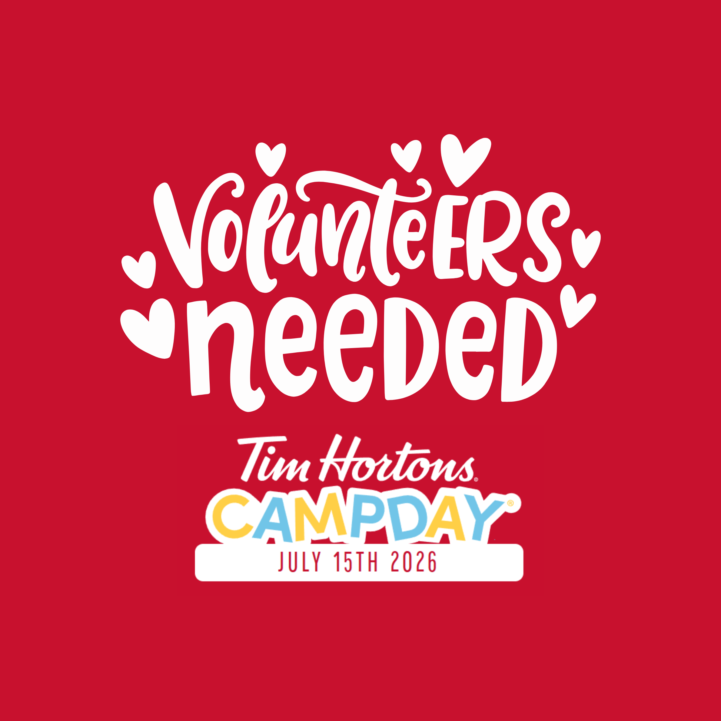 VOLUNTEERS Needed