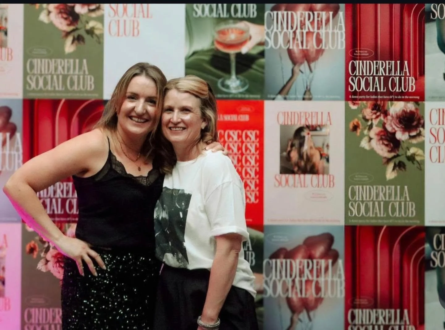 Paula &amp; Ashleigh are the driving force behind a local event called @cinderellasocialclub 

Created to improve mental health, and get women out into the community for a dance party...that gets them home by midnight. 

Their next fun evening is com