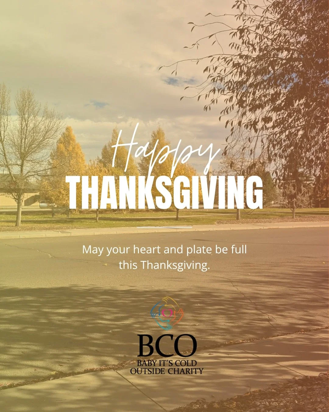 May your heart and plate be full this Thanksgiving weekend, and may you share love with your neighbours.

#babyitscoldoutsidecharity #bcocharity