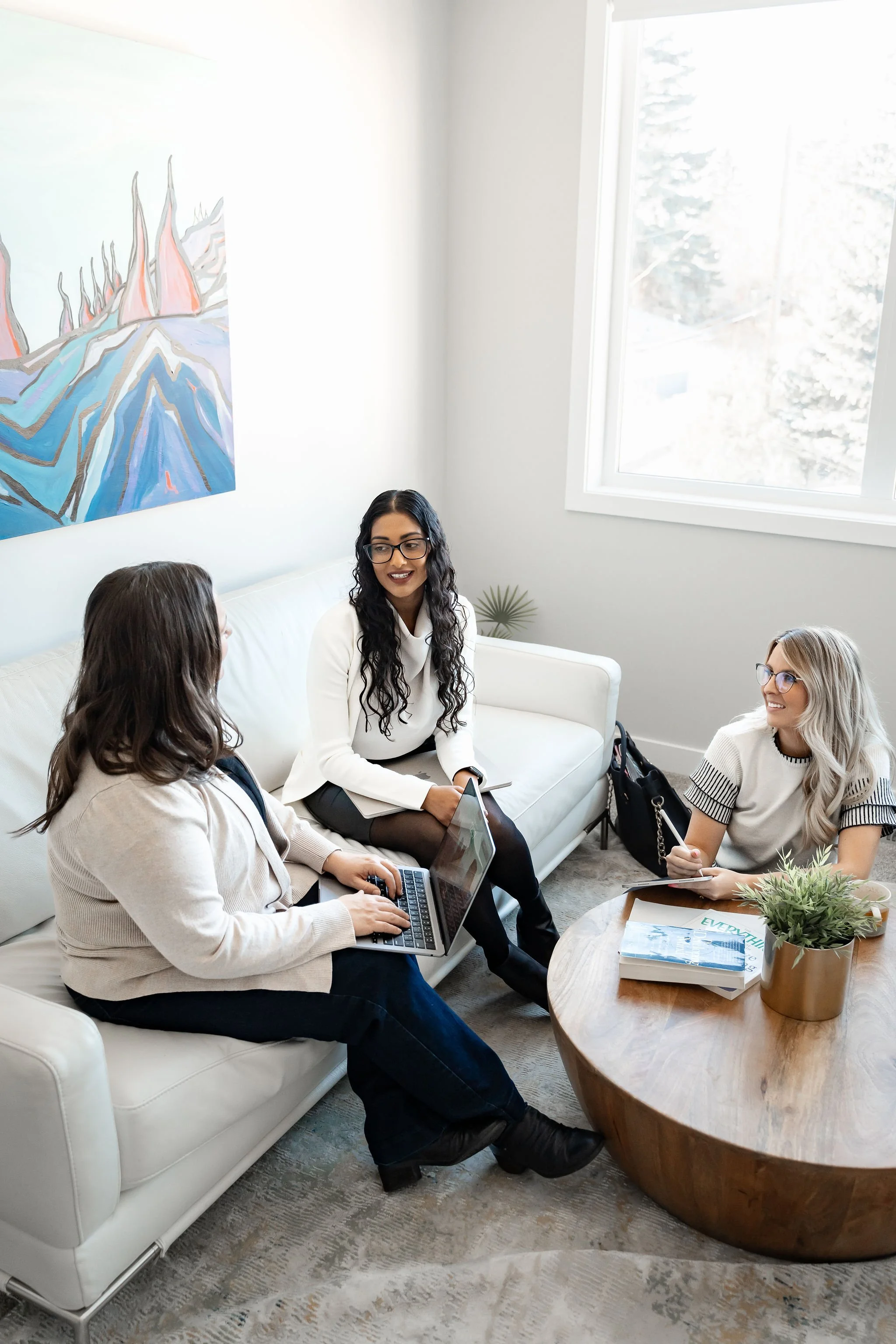 Calgary psychologists meeting to enhance client care and therapeutic planning