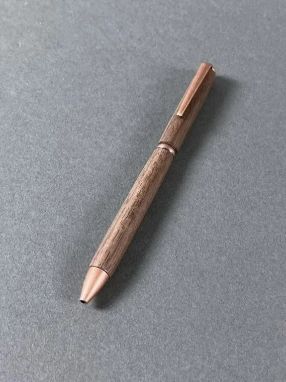 Handmade Walnut and Brass Pen