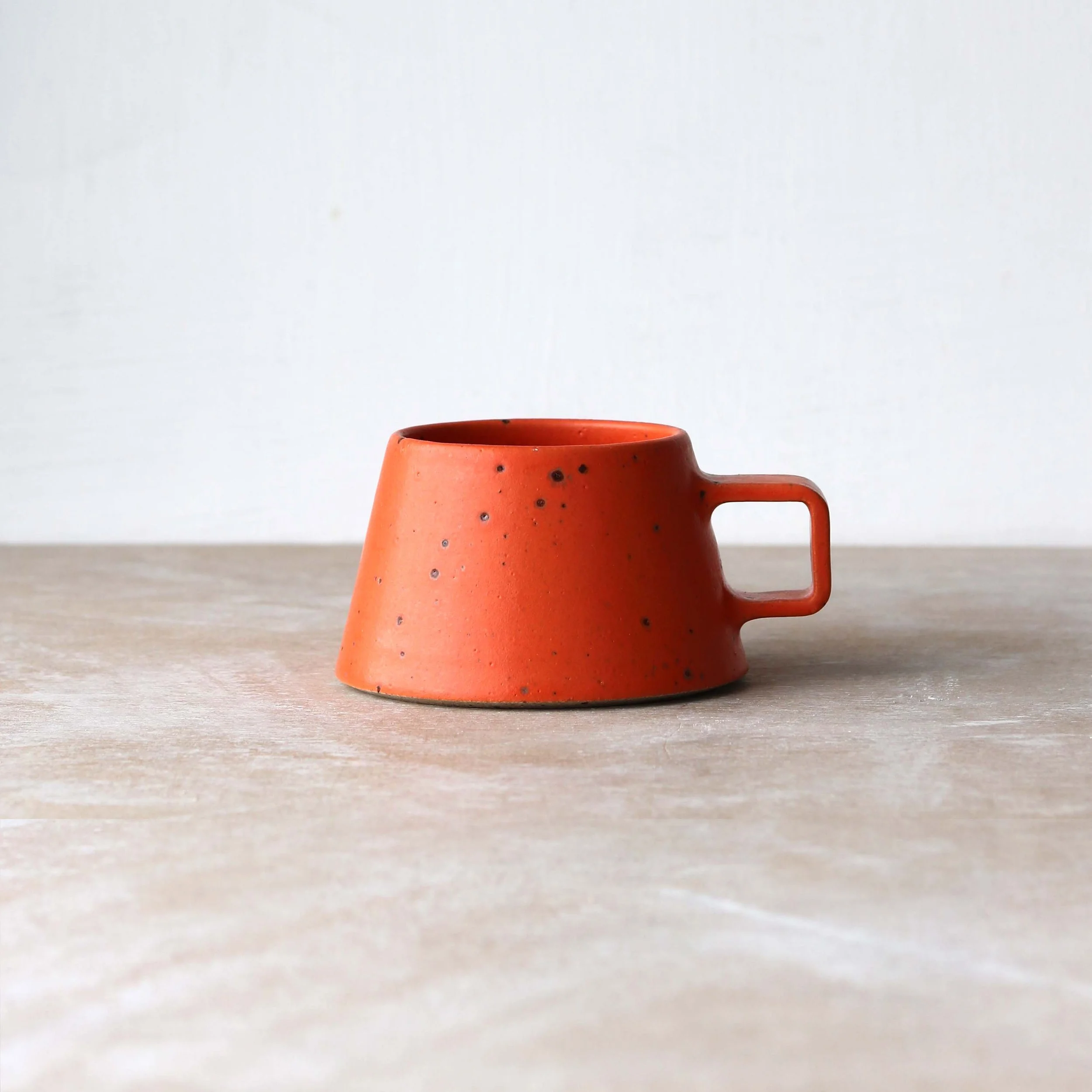 Flat White Cup in Orange