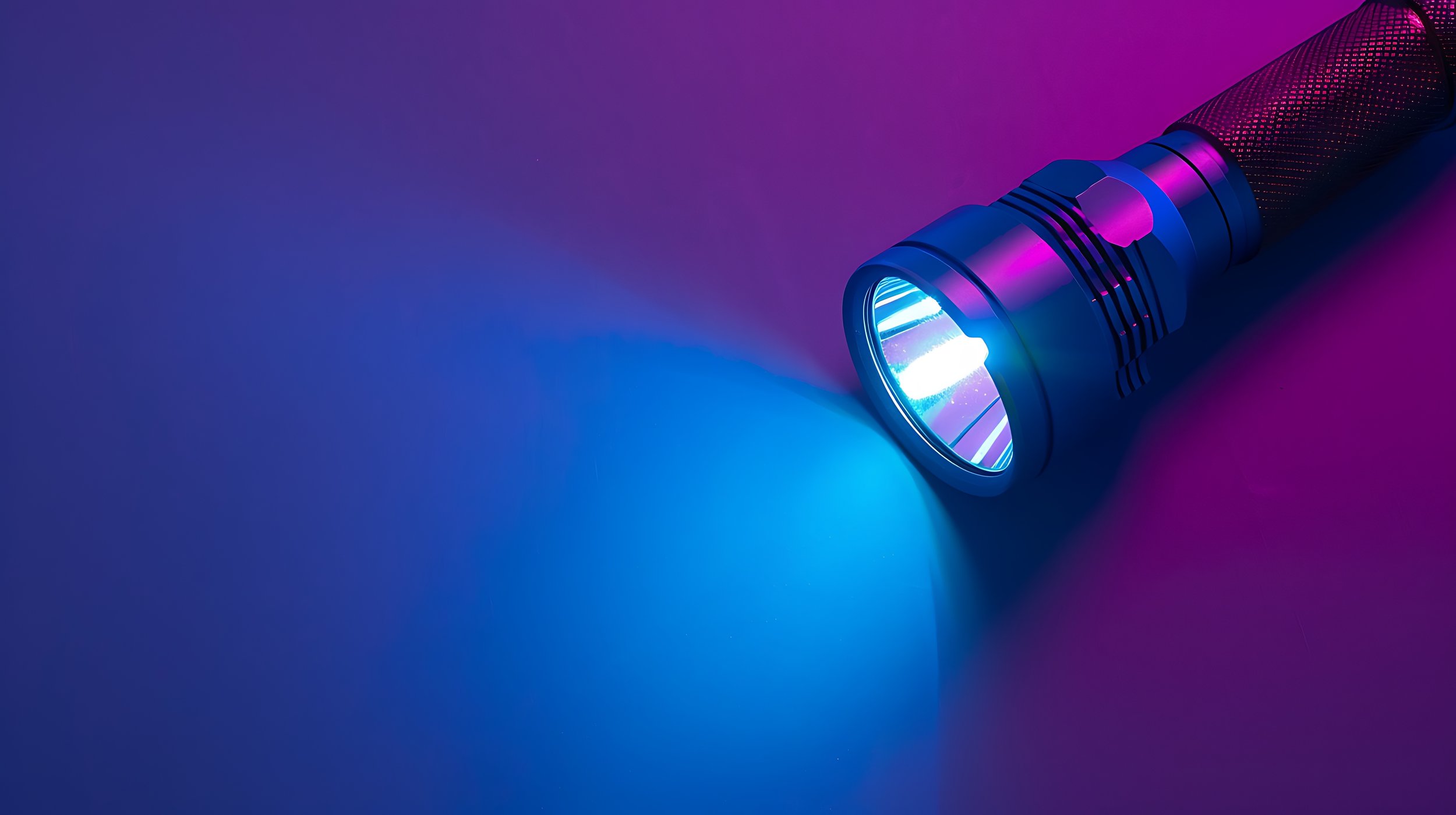 Cleaning off the dirt from your flashlight