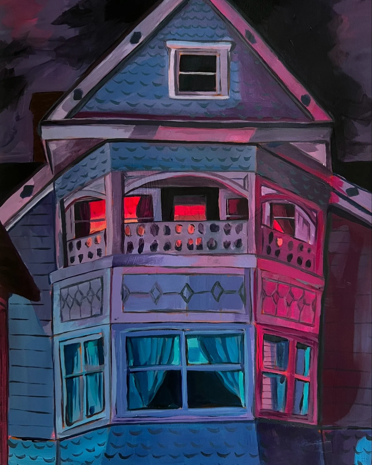 This would be my house
If I lived in the pages
of a Goosebumps book 👻