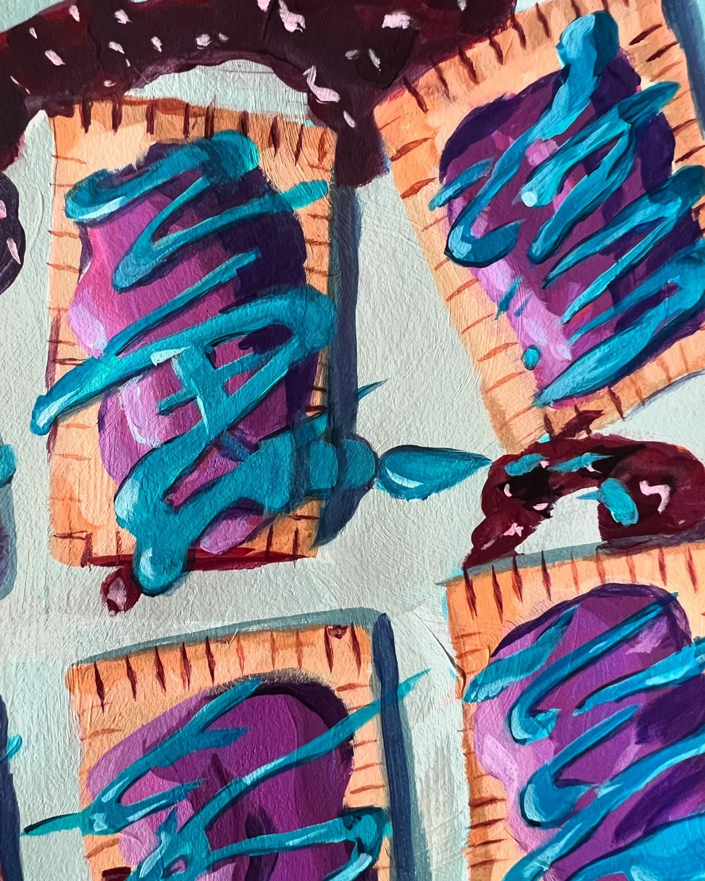 This Pop Tart painting
has nothing to do with that 
Jerry Seinfeld guy 🫴🏼