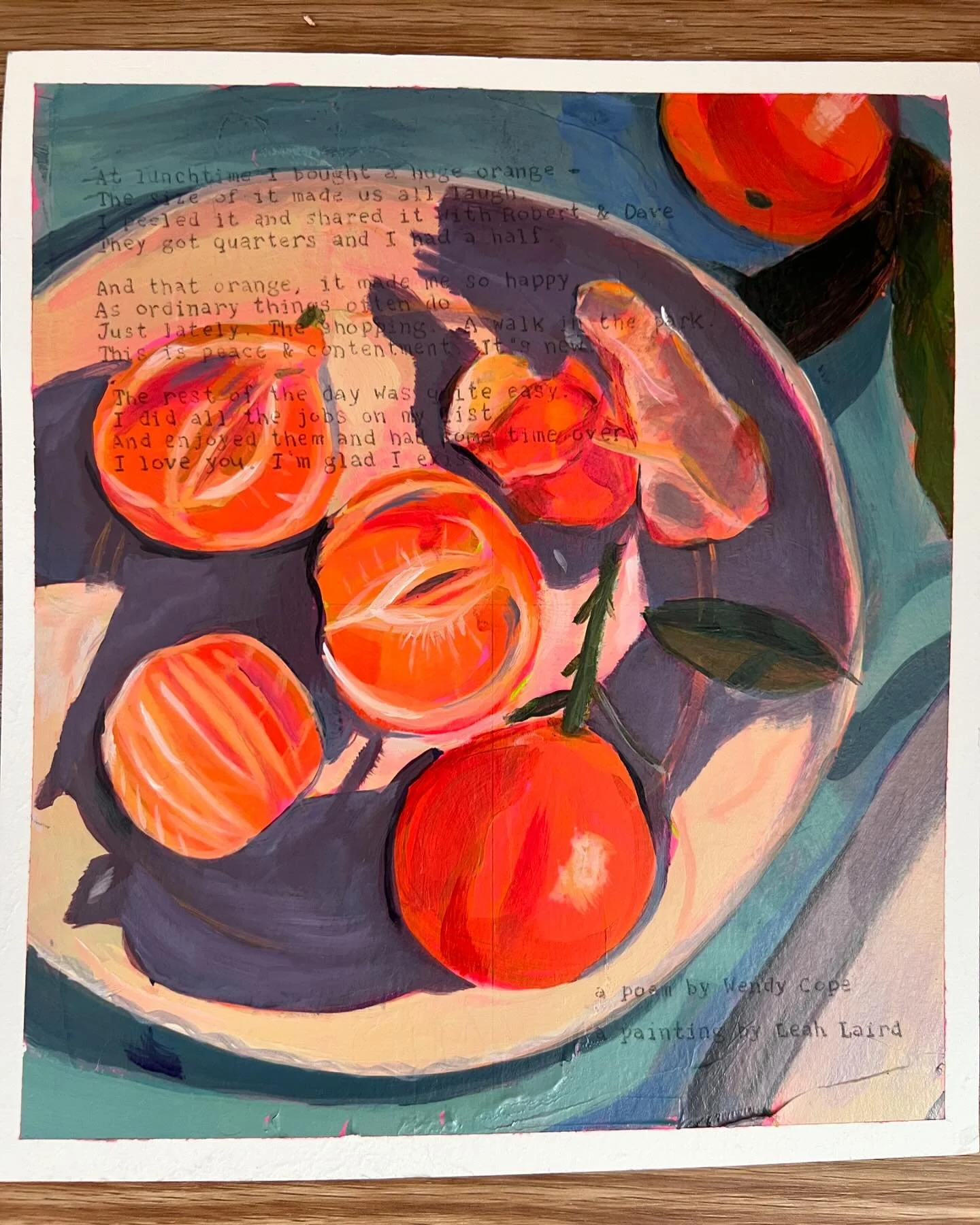 Orange you glad I 
like, didn&rsquo;t say banana?
Or something like that 🍊