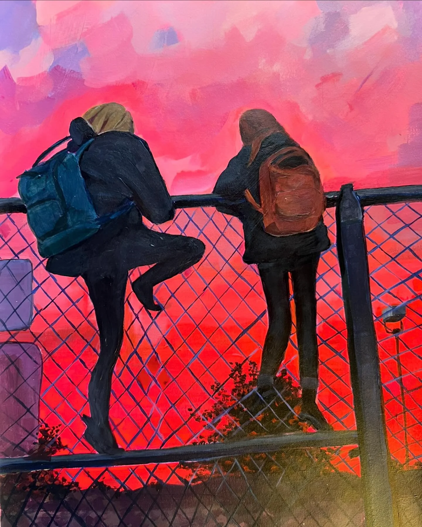 Climbing to the clouds 
With nothing to care about 
Until tomorrow ☀️