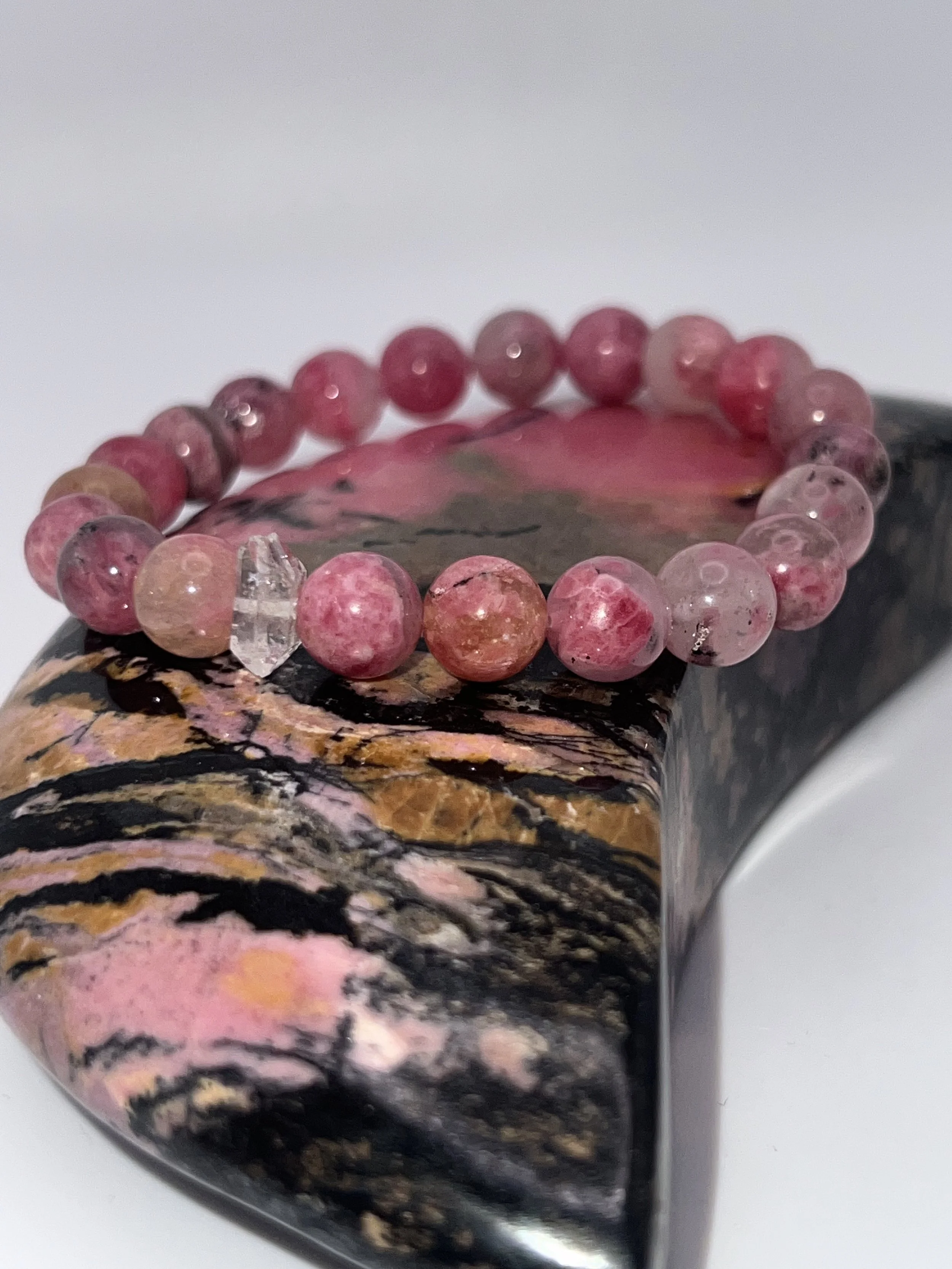 Rhodonite and herkimerIMG_4036.jpeg
