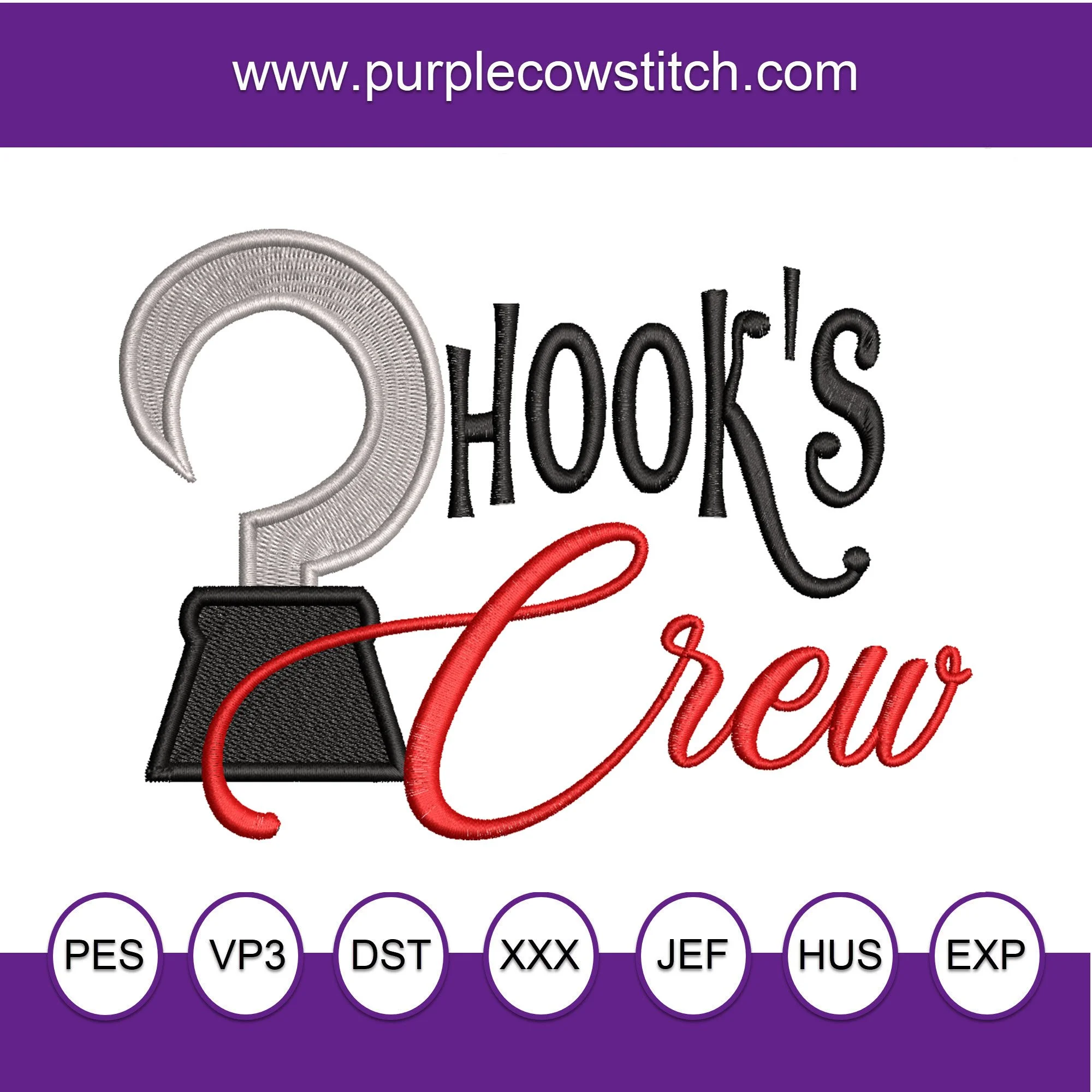 Peter Pan Captain Hooks Crew  inspired Machine Embroidery Design.