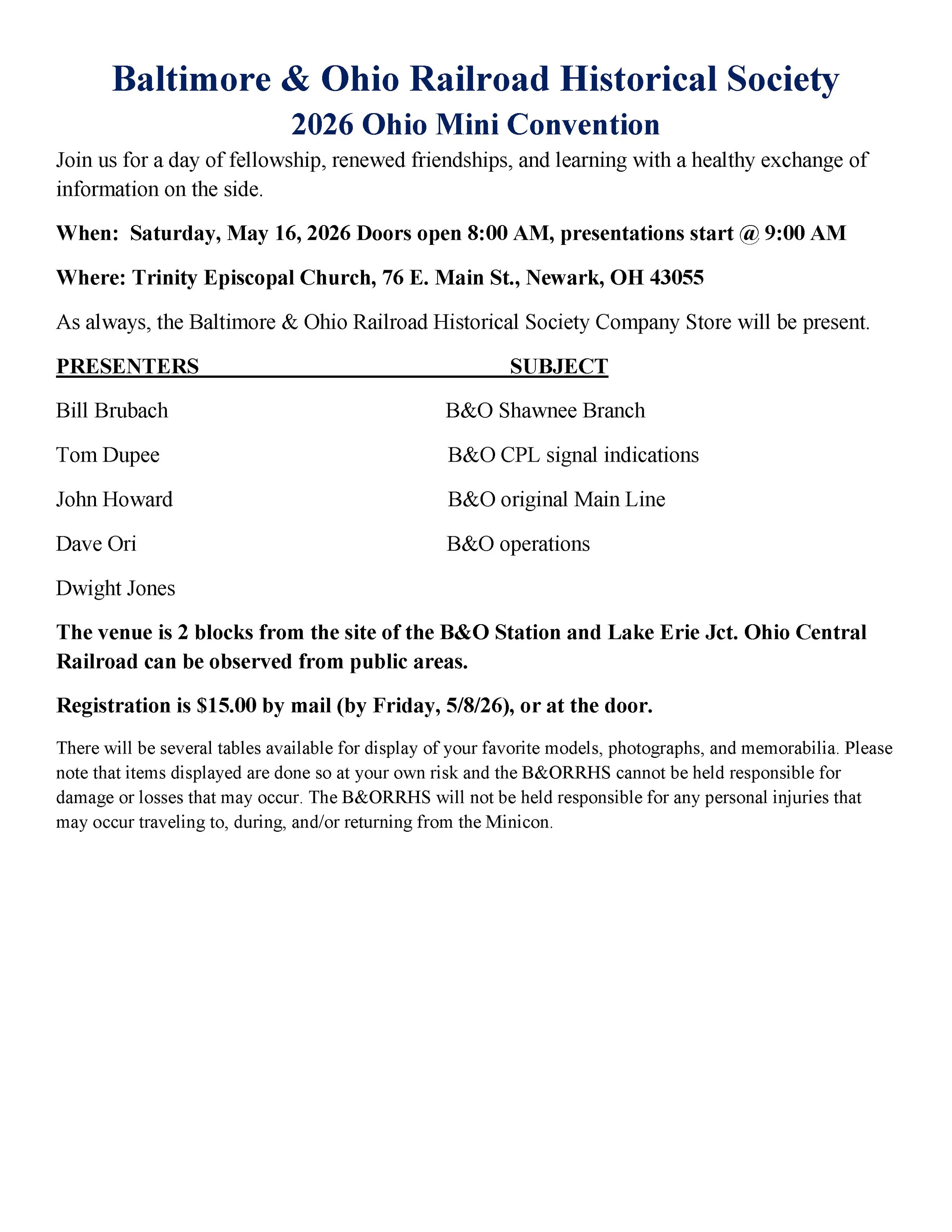 Western Mini Convention