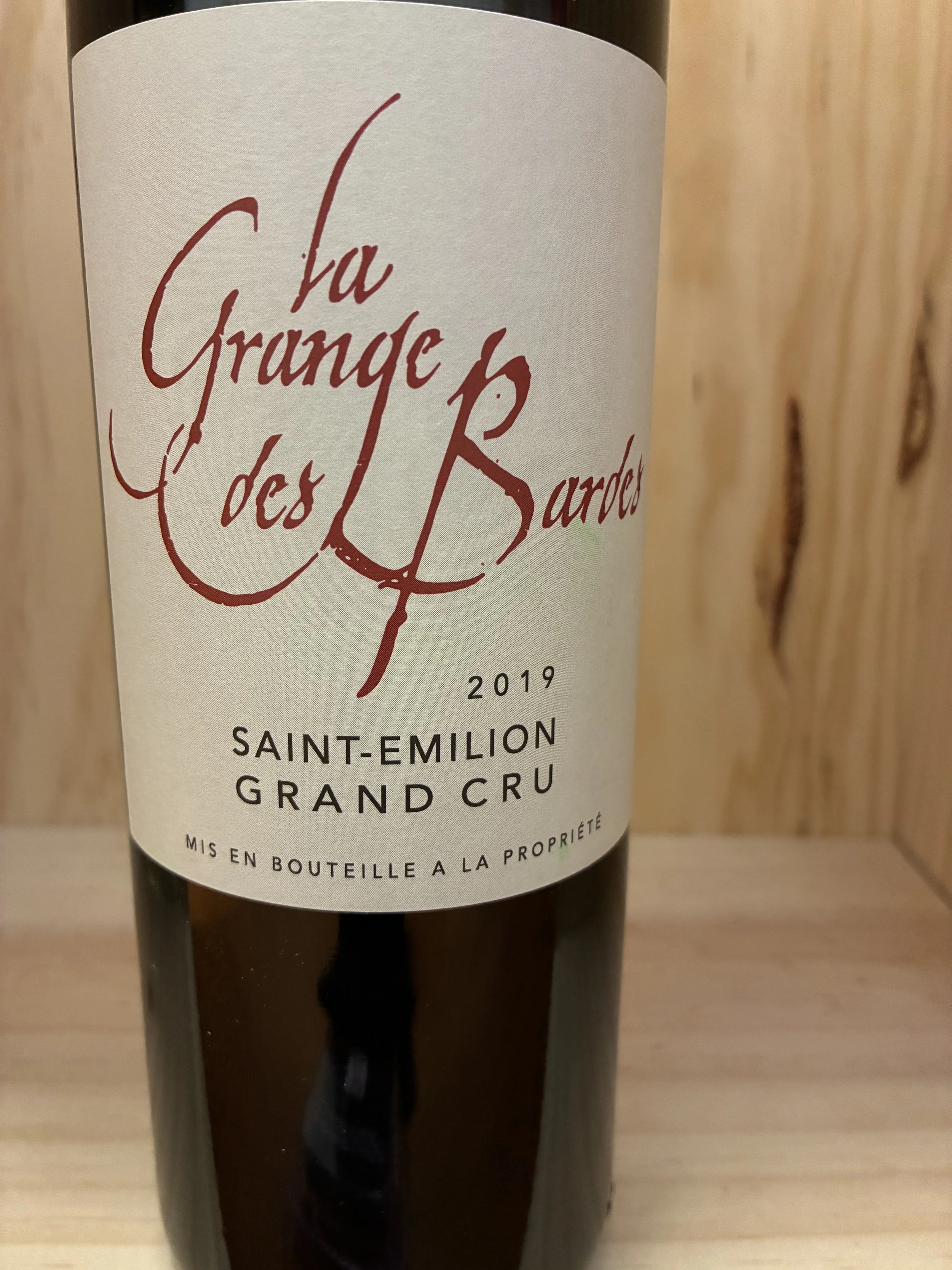 La Grange des Bardes Saint-Emilion Grand Cru 2019