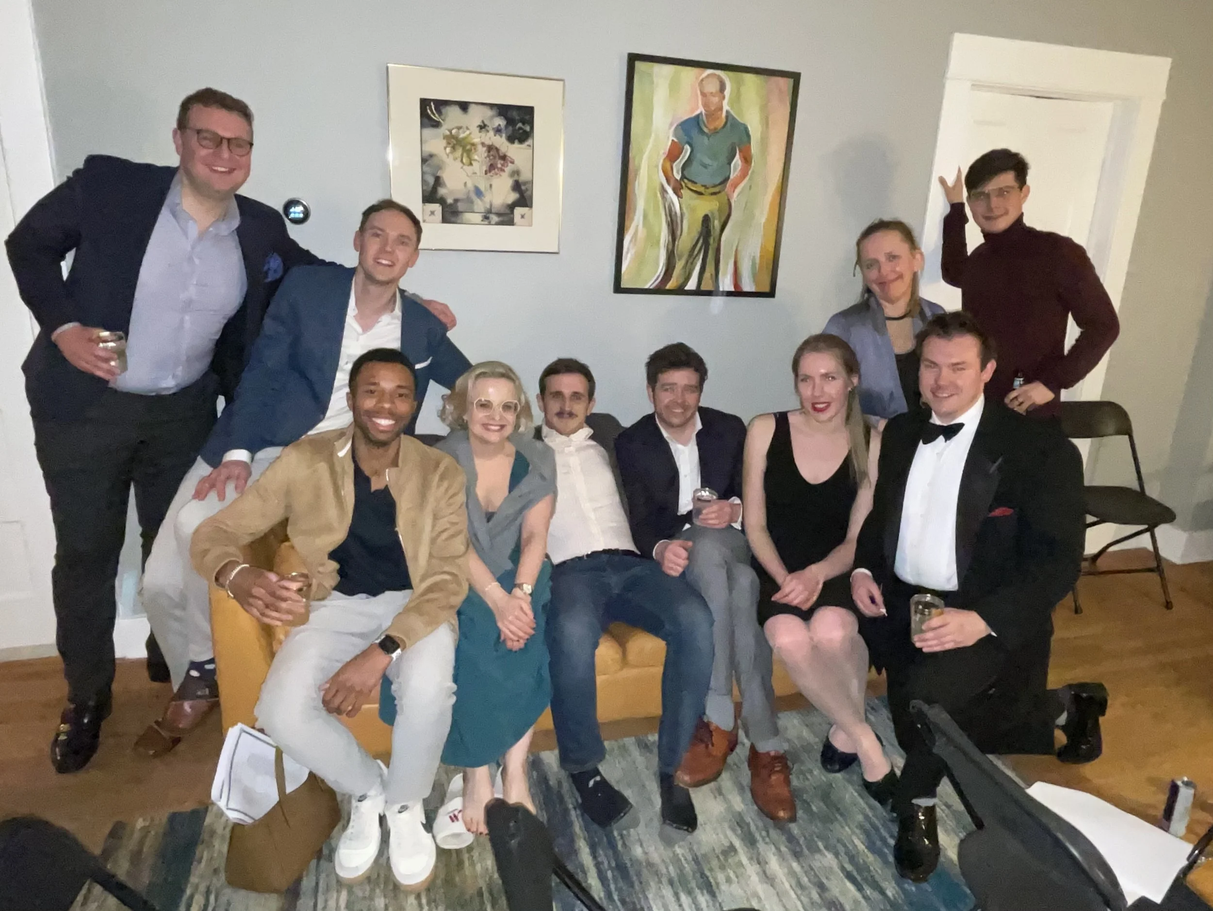 An "open mic" celebration in a private home which showcased local musicians, comedians, poets, and artists to the community.