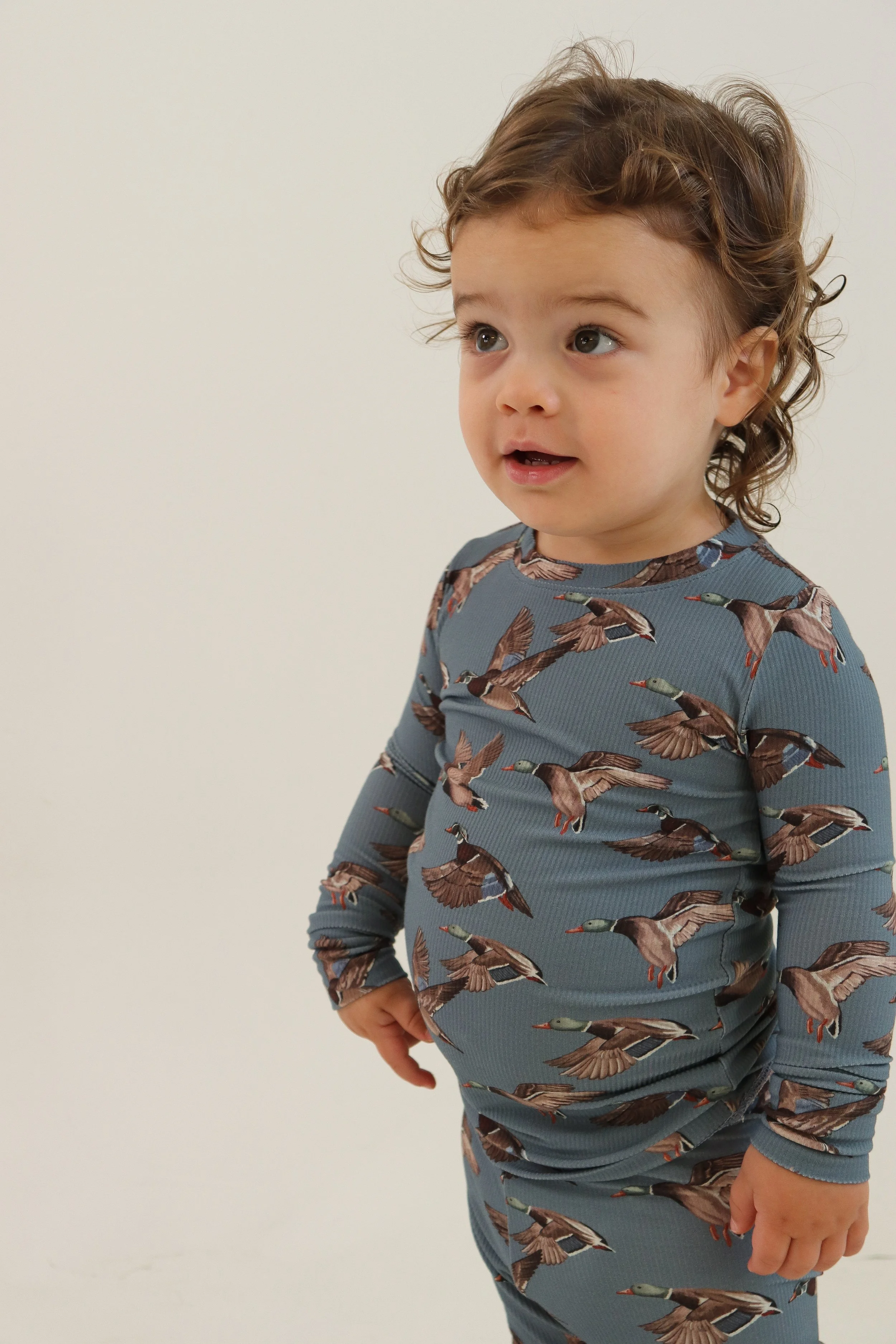 Mallard Ribbed Two Piece Pajamas
