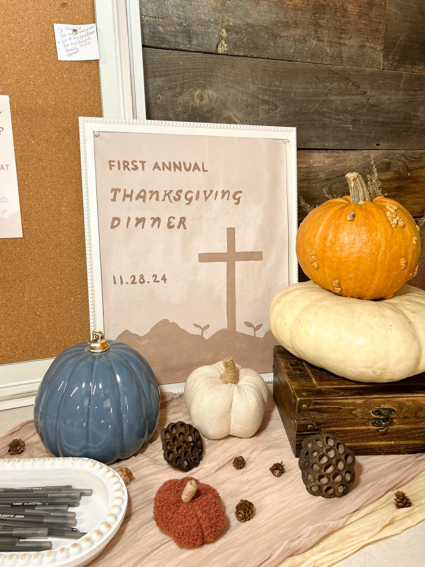 November 28, 2024: Once inside, guests were welcomed by a hand painted sign featuring the New Beginnings logo. They had the opportunity to sign the guestbook and share what they were thankful for this year. #MFDSevents #MFDScustom #BNBspotlight