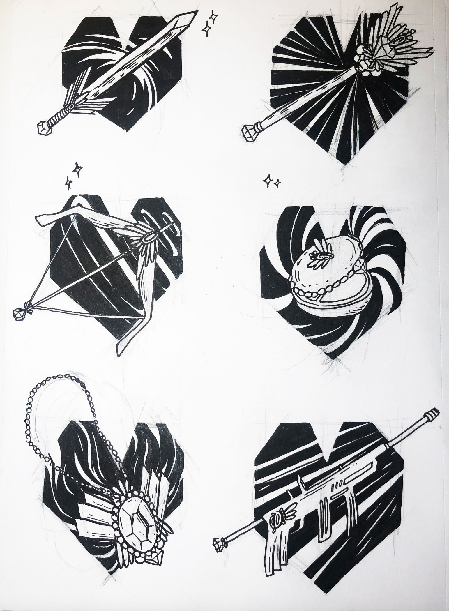 Magical Icon Symbols Sketch 3/3