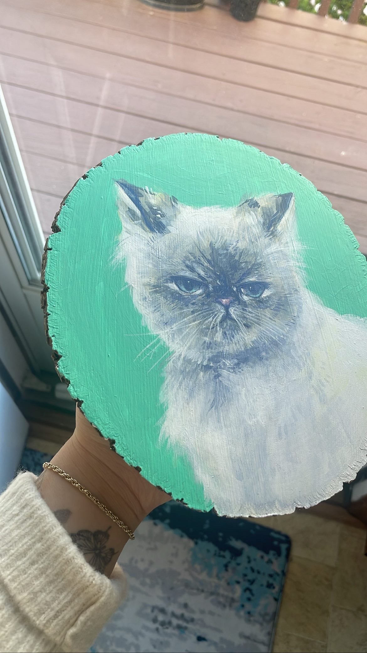 Pancake / Holbein Acryla Gouache on wood