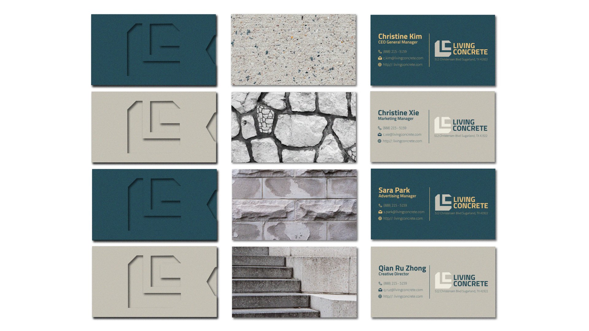 Living Concrete Business Cards
