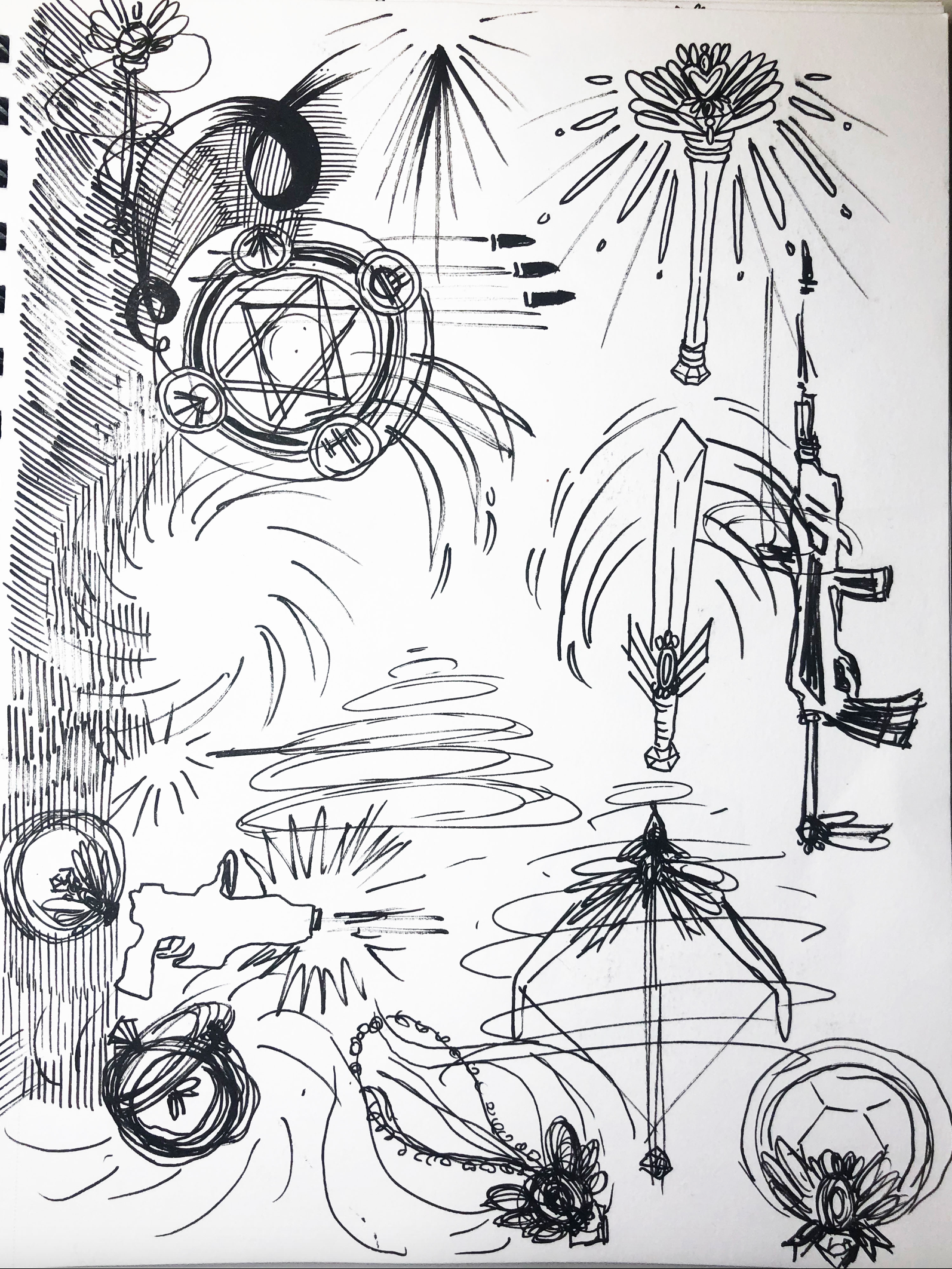 Magical Icon Symbols Sketch 1/3