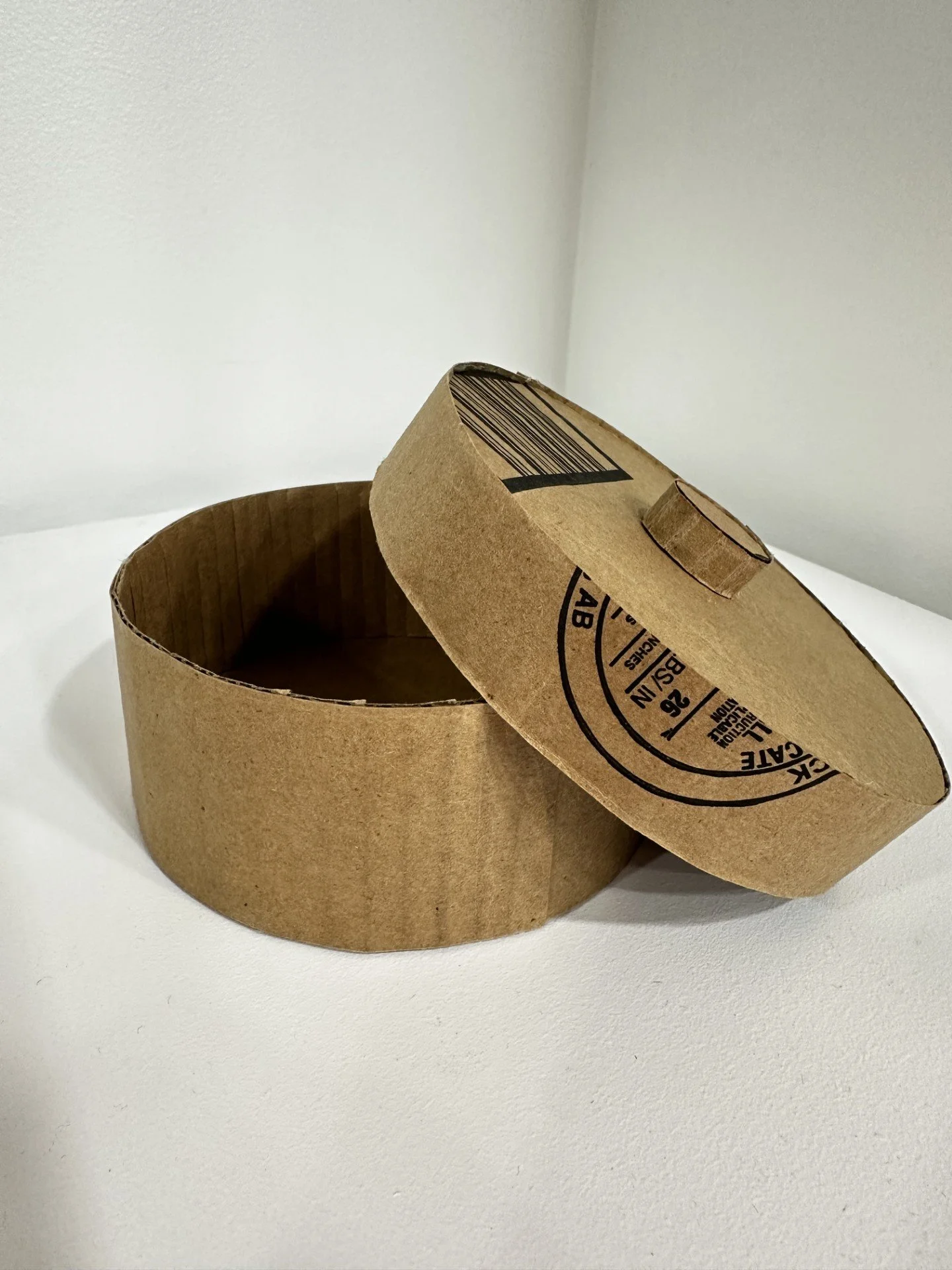 Round Container with Lid, Cardboard, 2026