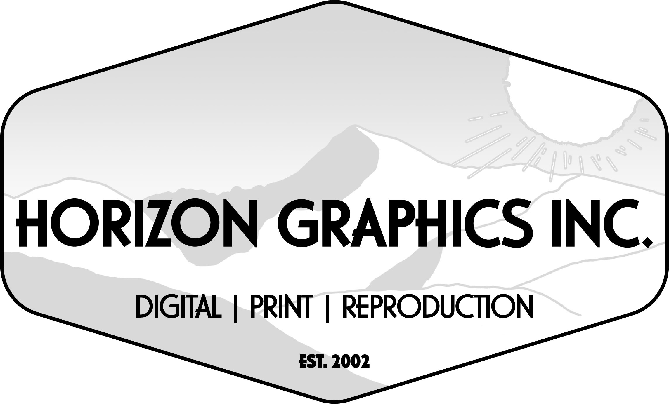 Horizon Logo Black and White