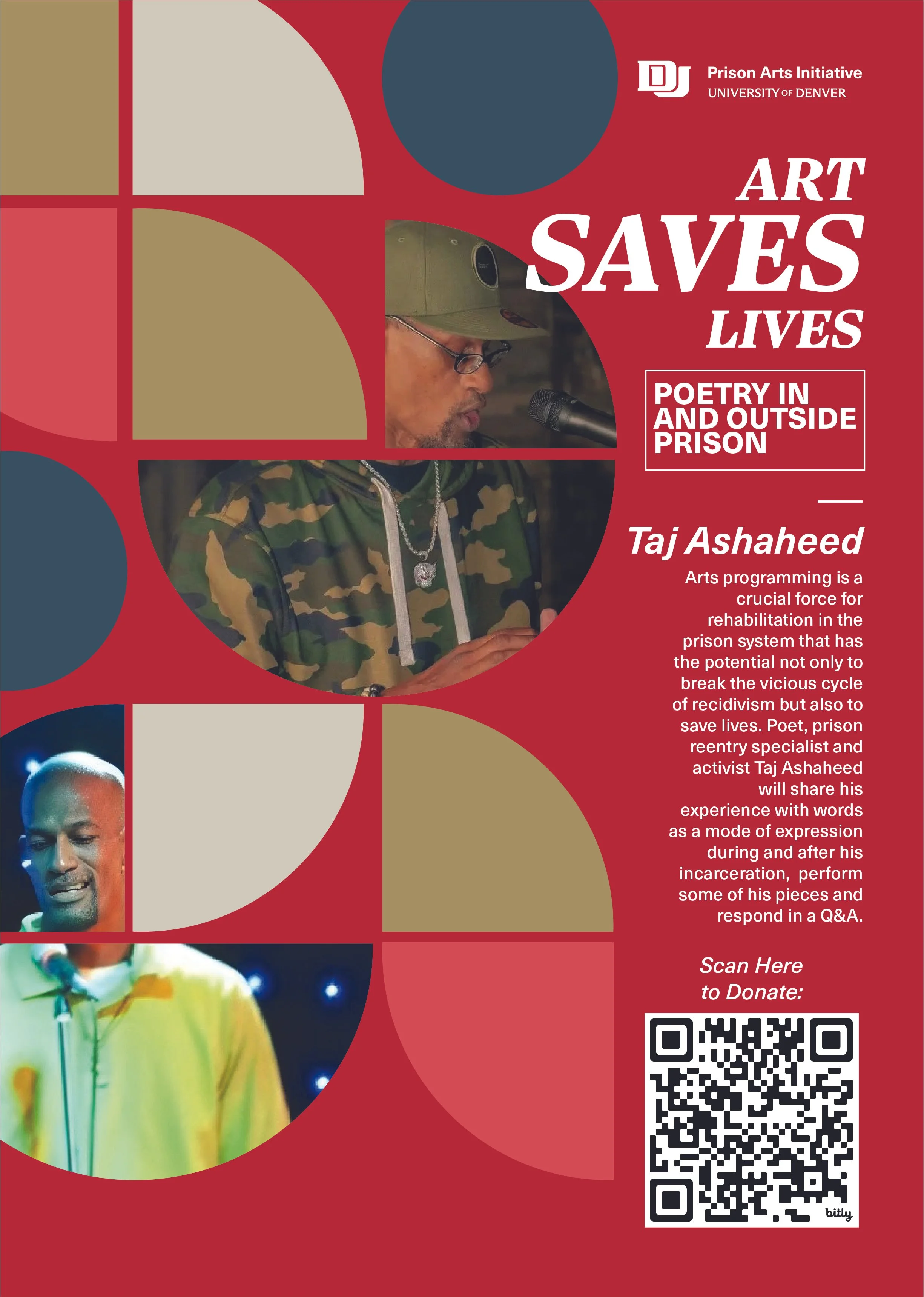 DU Prison Arts Initiative Flyer