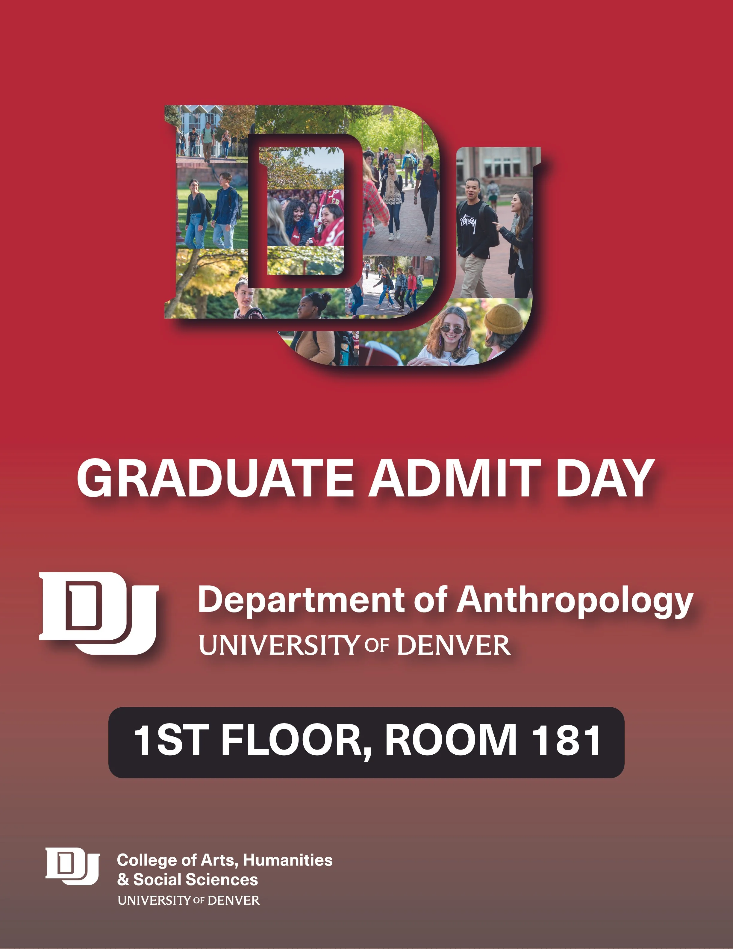 DU Graduate Admit Day Department Sign