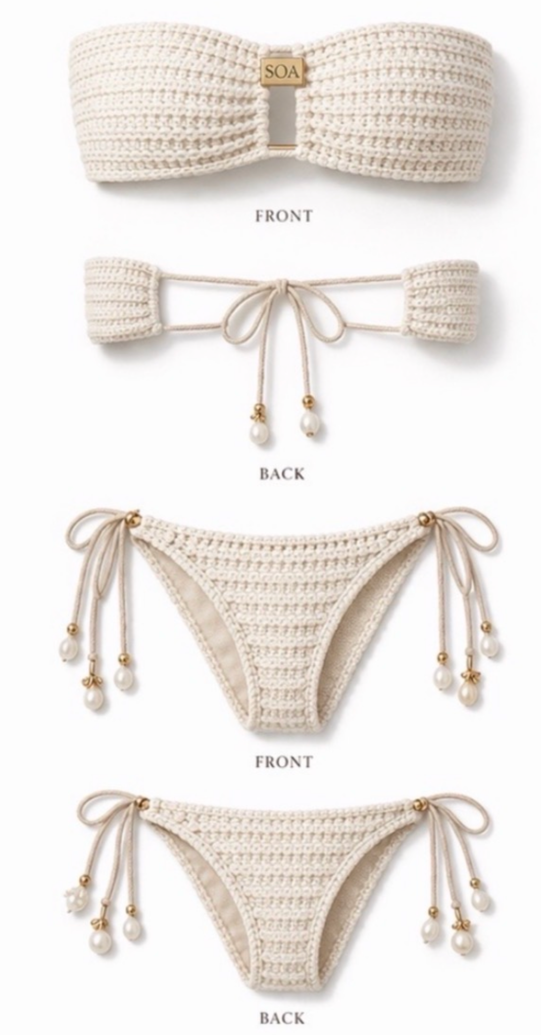 Pearl Bandeau Set