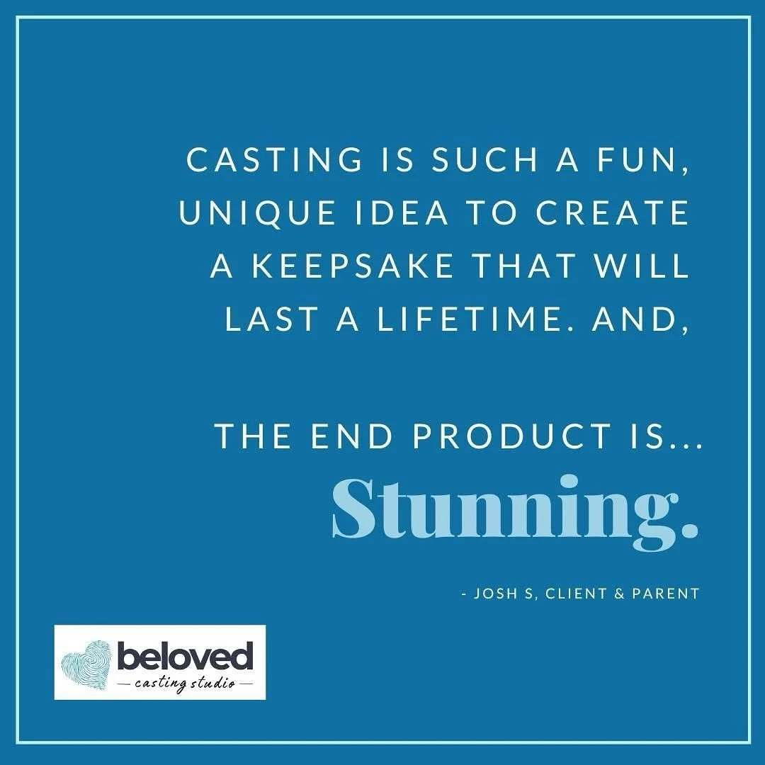 &ldquo;Casting is such a fun, unique idea to create a keepsake that will last a lifetime &ndash; and the end product is stunning!&rdquo; ✨

These kind words were shared by Josh, the father of a sweet two-week old son we recently casted. At Beloved Ca