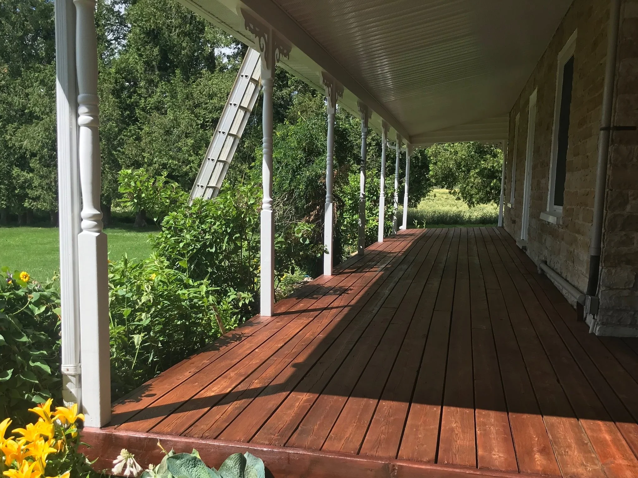 Staining and painting decks and patios